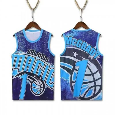 1 Mcgrady Hip hop basketball jersey